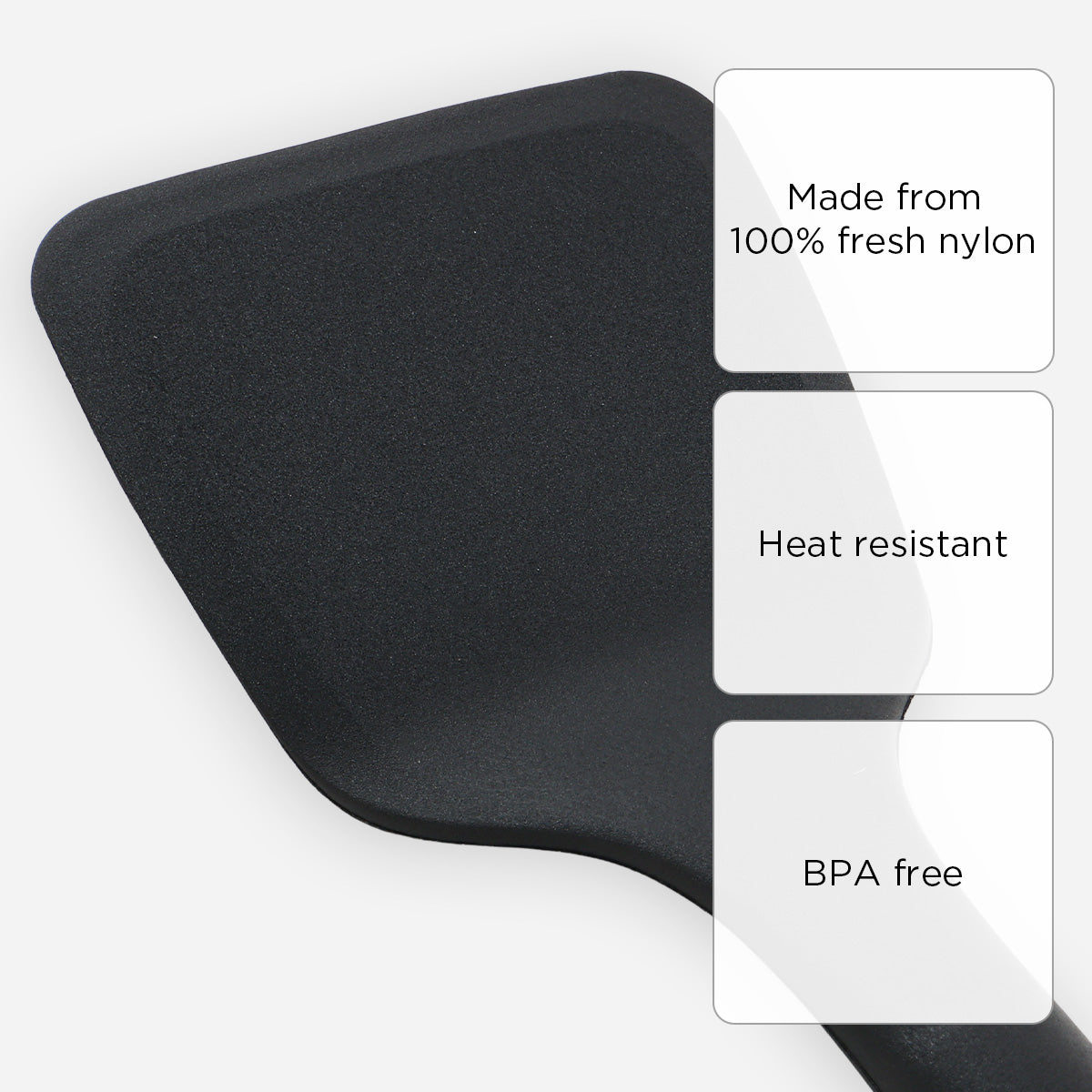 Metro Nylon Solid Spoon - Black
