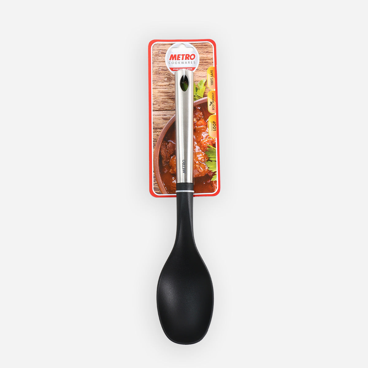 Metro Nylon Solid Spoon - Black