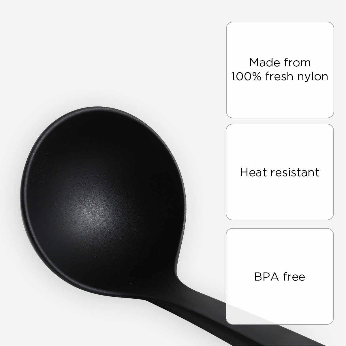 Metro Nylon Soup Ladle - Black