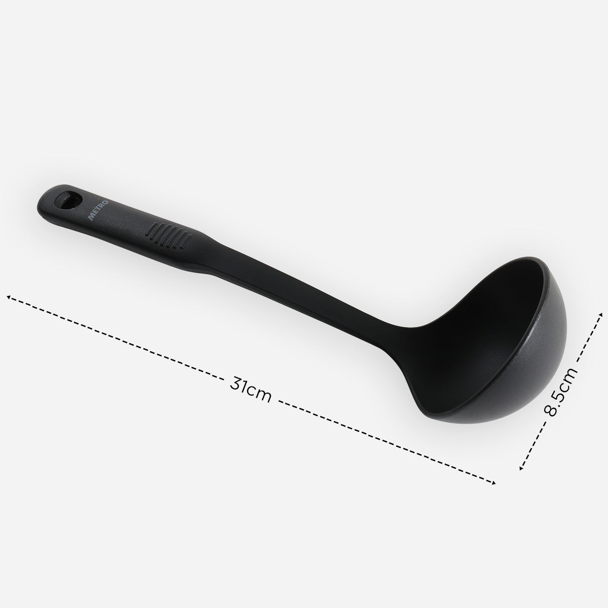 Metro Nylon Soup Ladle - Black