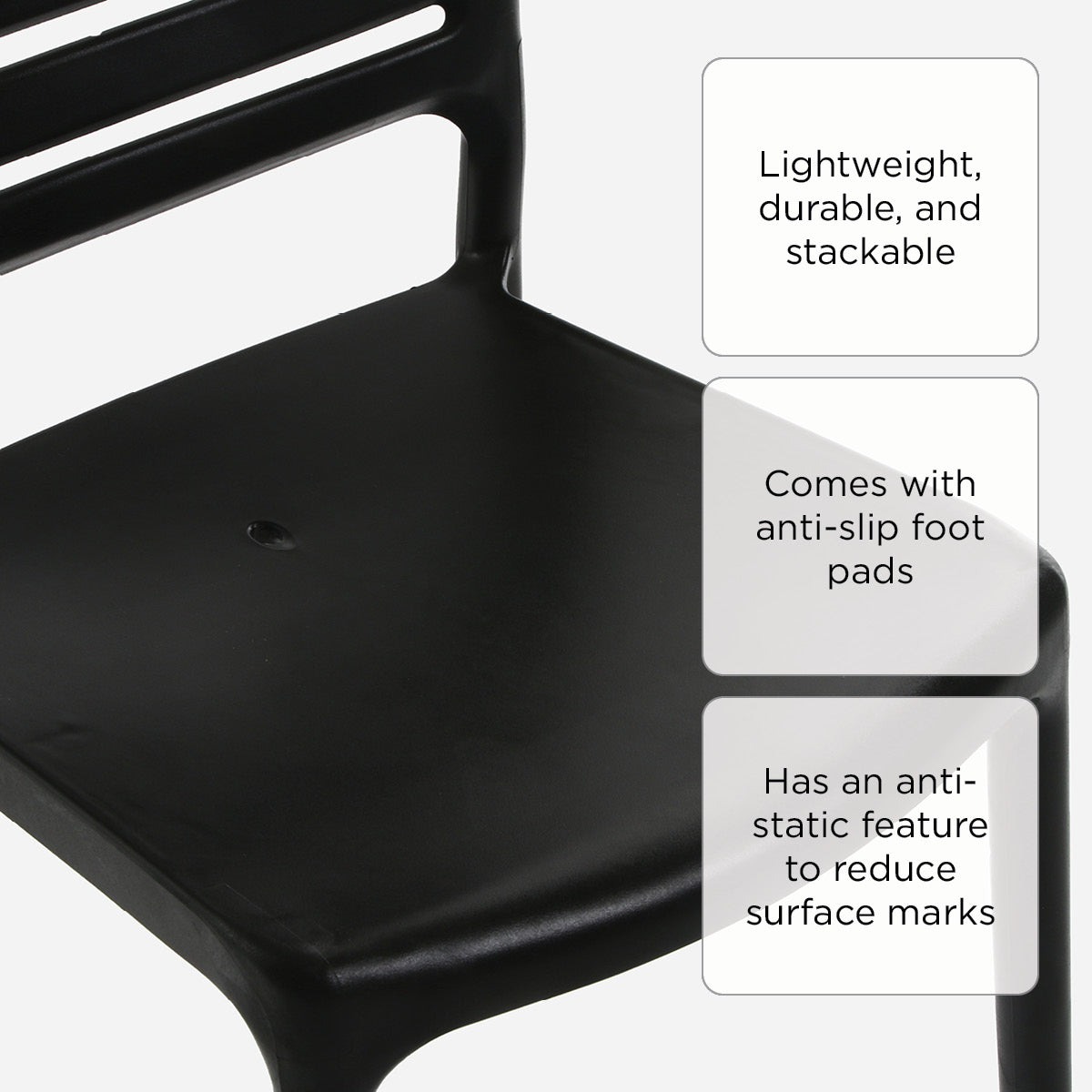 Uratex Olympia Bistro Chair - Black