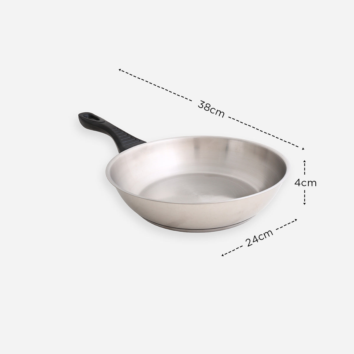 Metro Luna Stainless Steel Fry Pan - 24cm