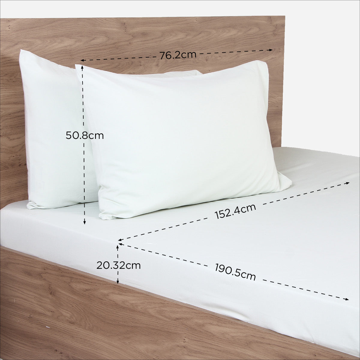 Hosh 3-Piece Queen Size Bedsheet Set - Green