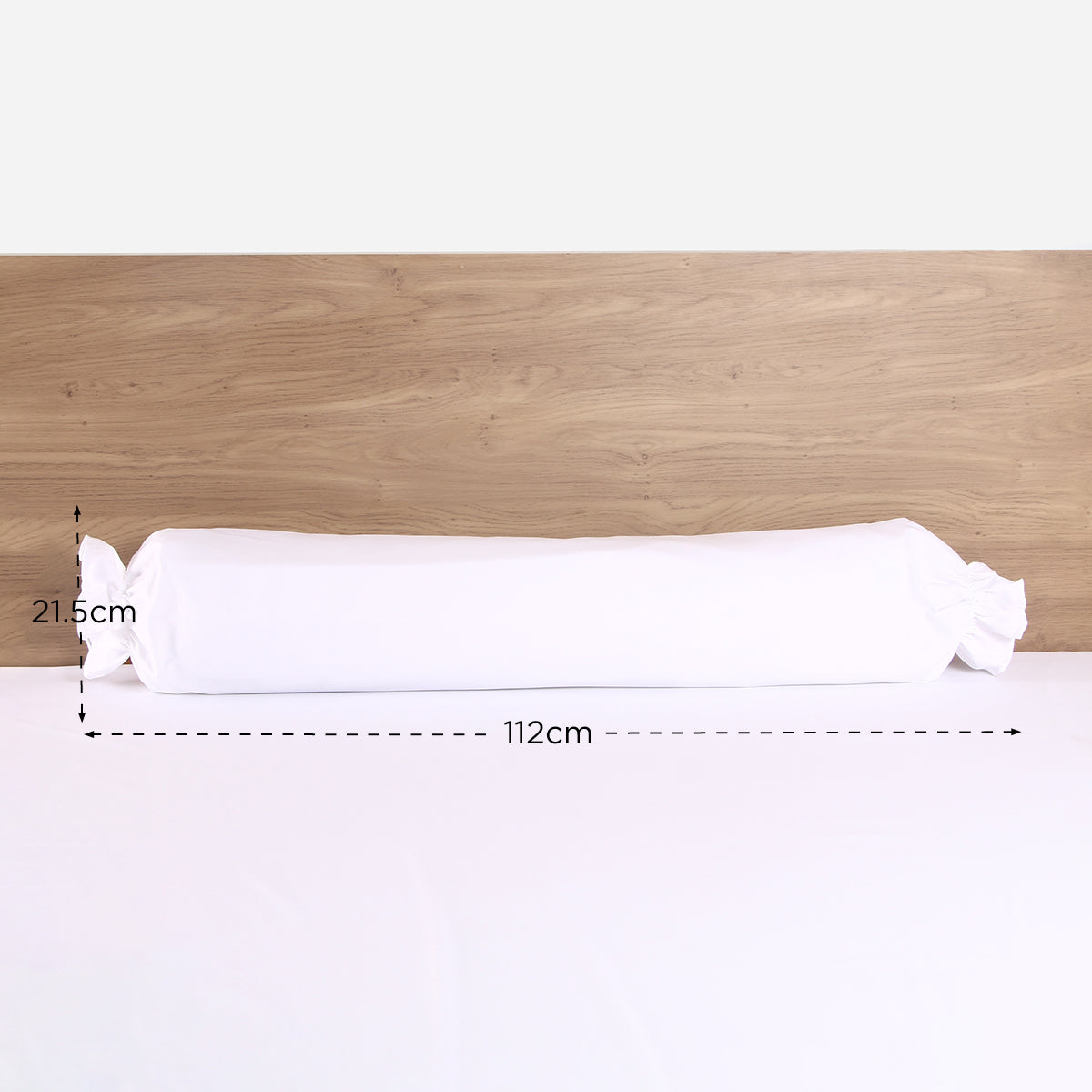 Hosh Bolster Pillowcase (White) - 12x44