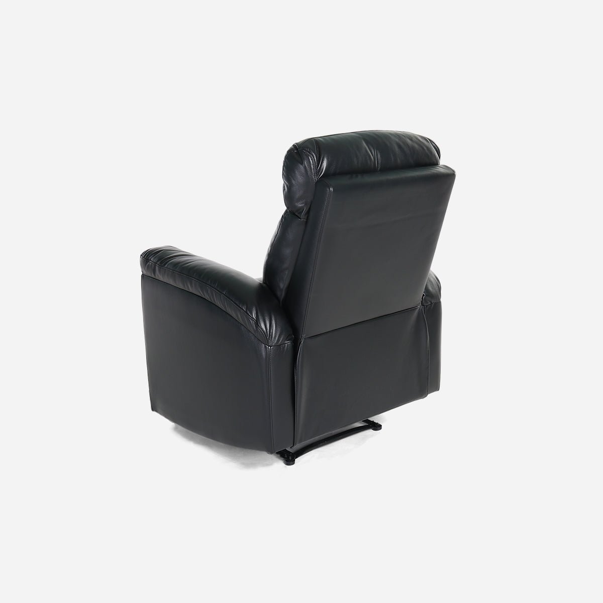 Plushy 1-Seater Air Leather Recliner - Black