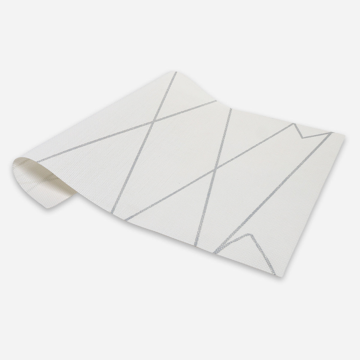 Hosh Printed Woven Placemat (Light Gray) - 45x30cm