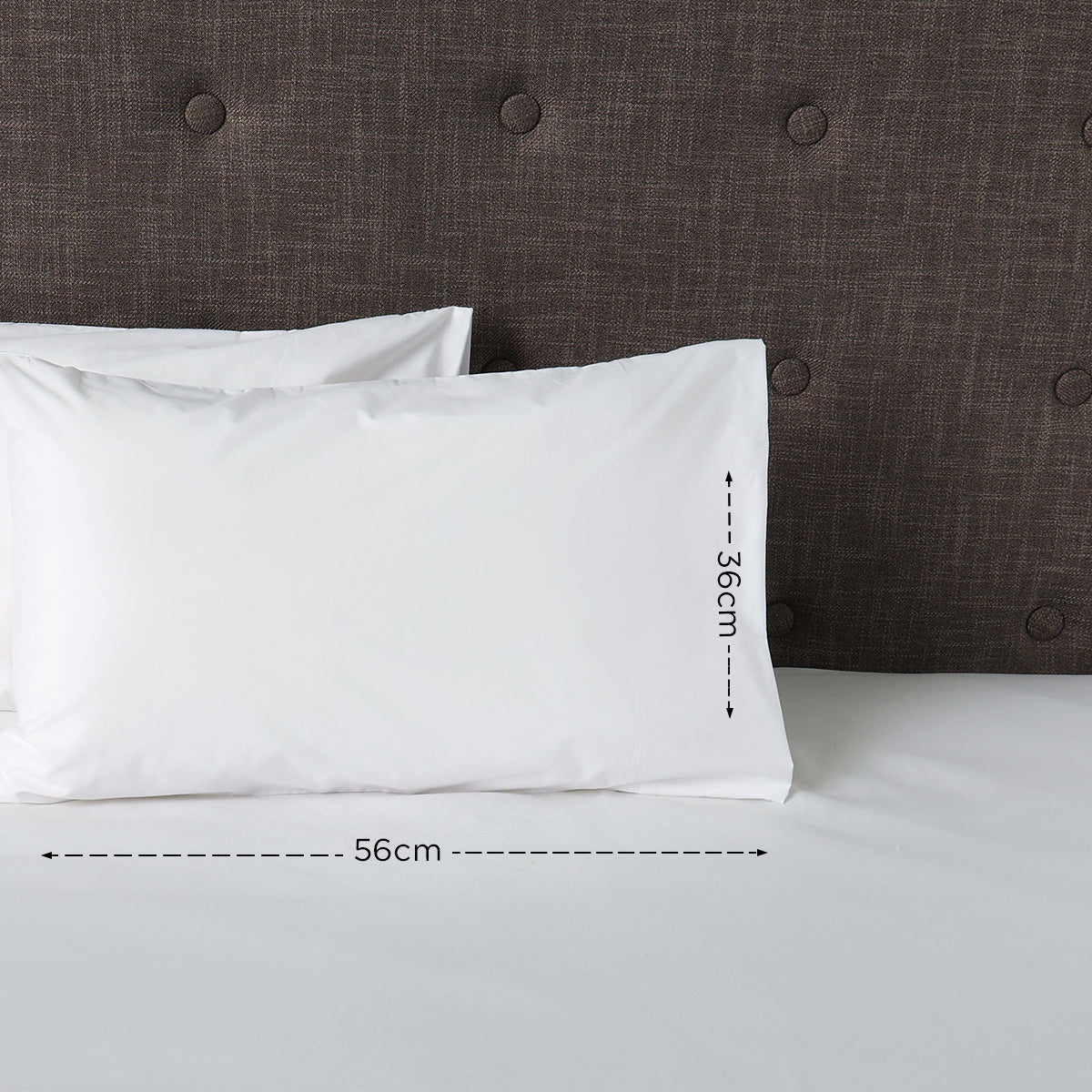 Ultima Linen Color Collection Pillow Sham (Pristine White) - 14x22in