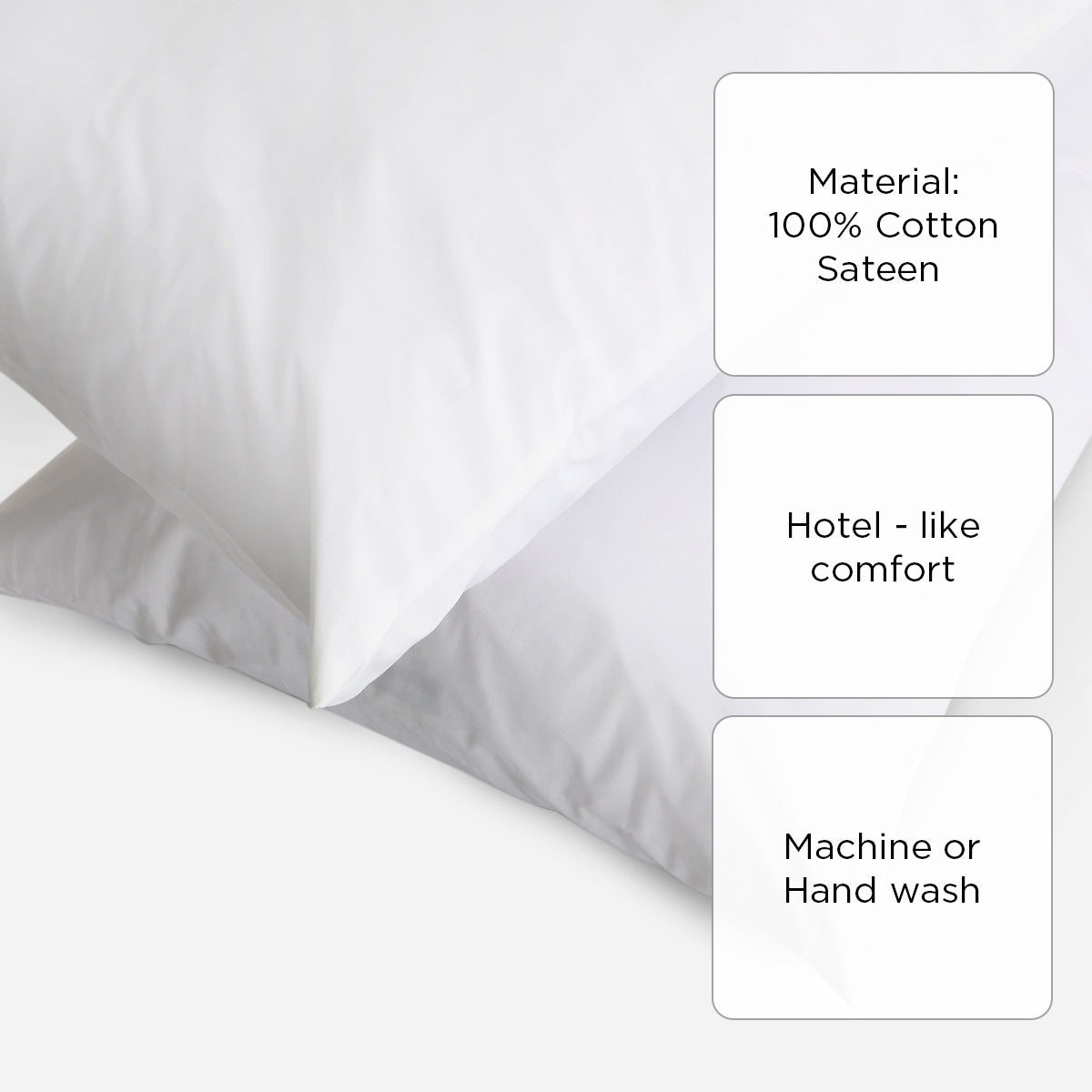 Ultima Linen Color Collection Pillow Sham (Pristine White) - 20x36in