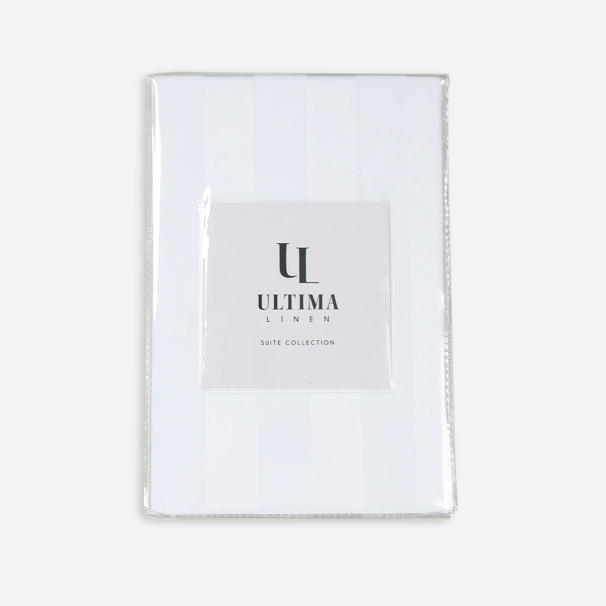 Ultima Linen Suite Collection Jacquard Pillow Sham (White) - 20x30in
