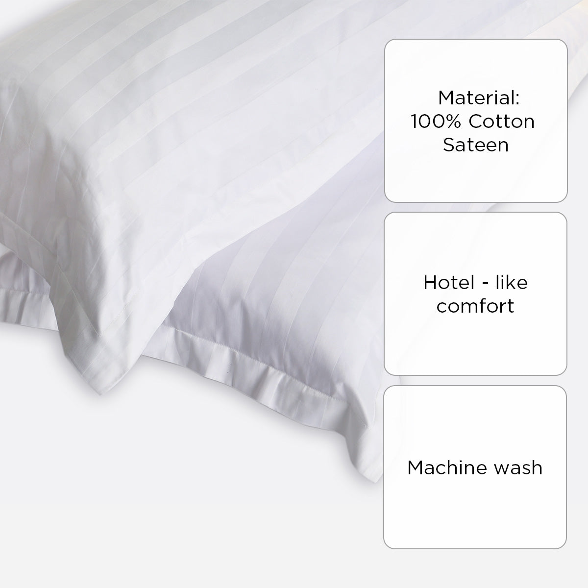 Ultima Linen Suite Collection Jacquard Pillow Sham (White) - 20 x 36in.