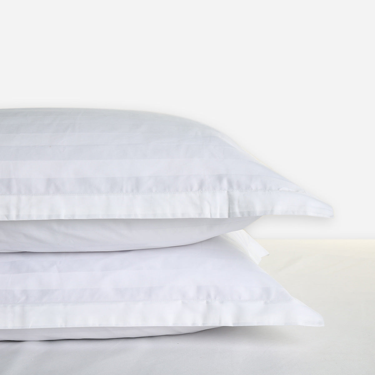 Ultima Linen Suite Collection Jacquard Pillow Sham (White) - 20 x 36in.