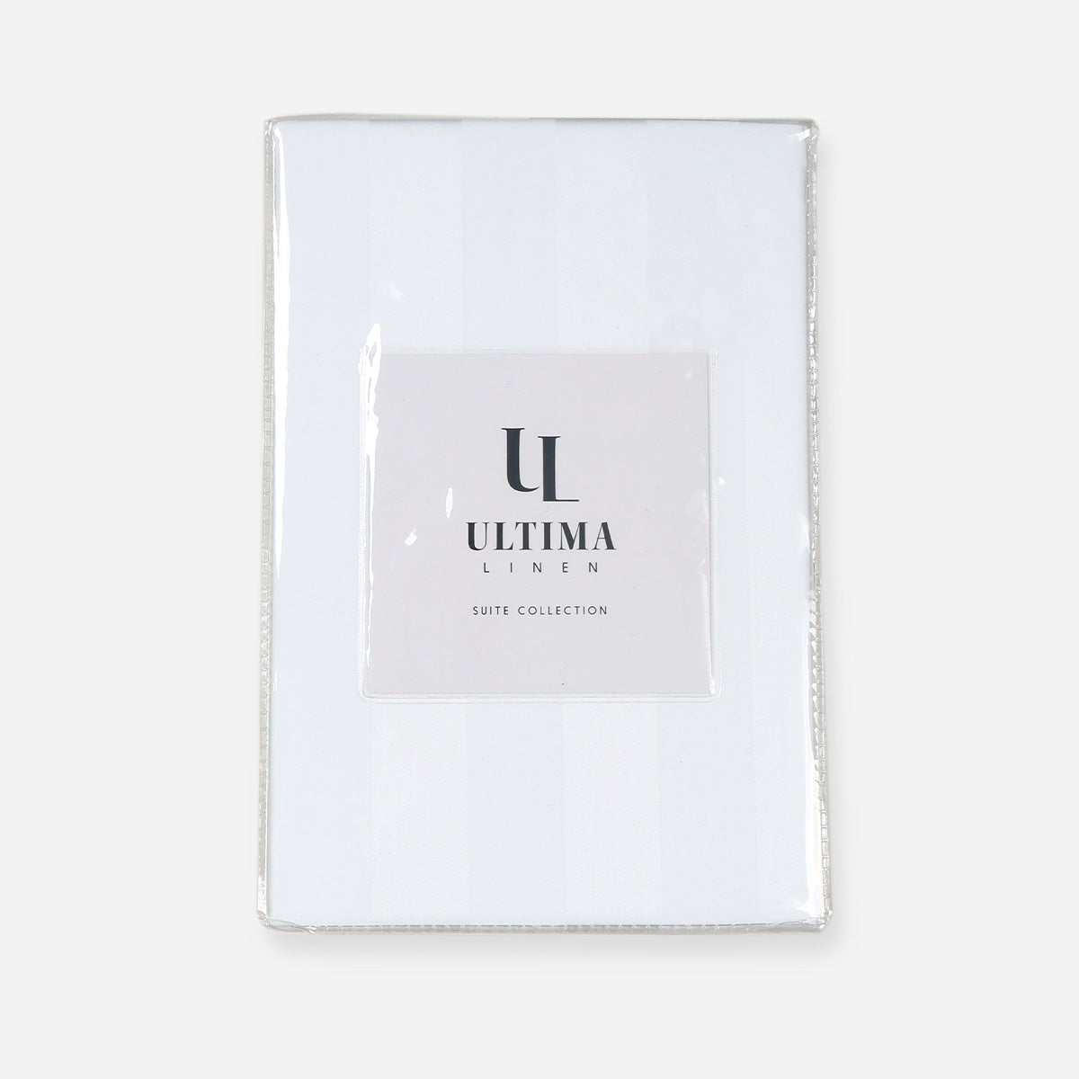 Ultima Linen Suite Collection Jacquard Pillow Sham (White) - 20 x 36in.