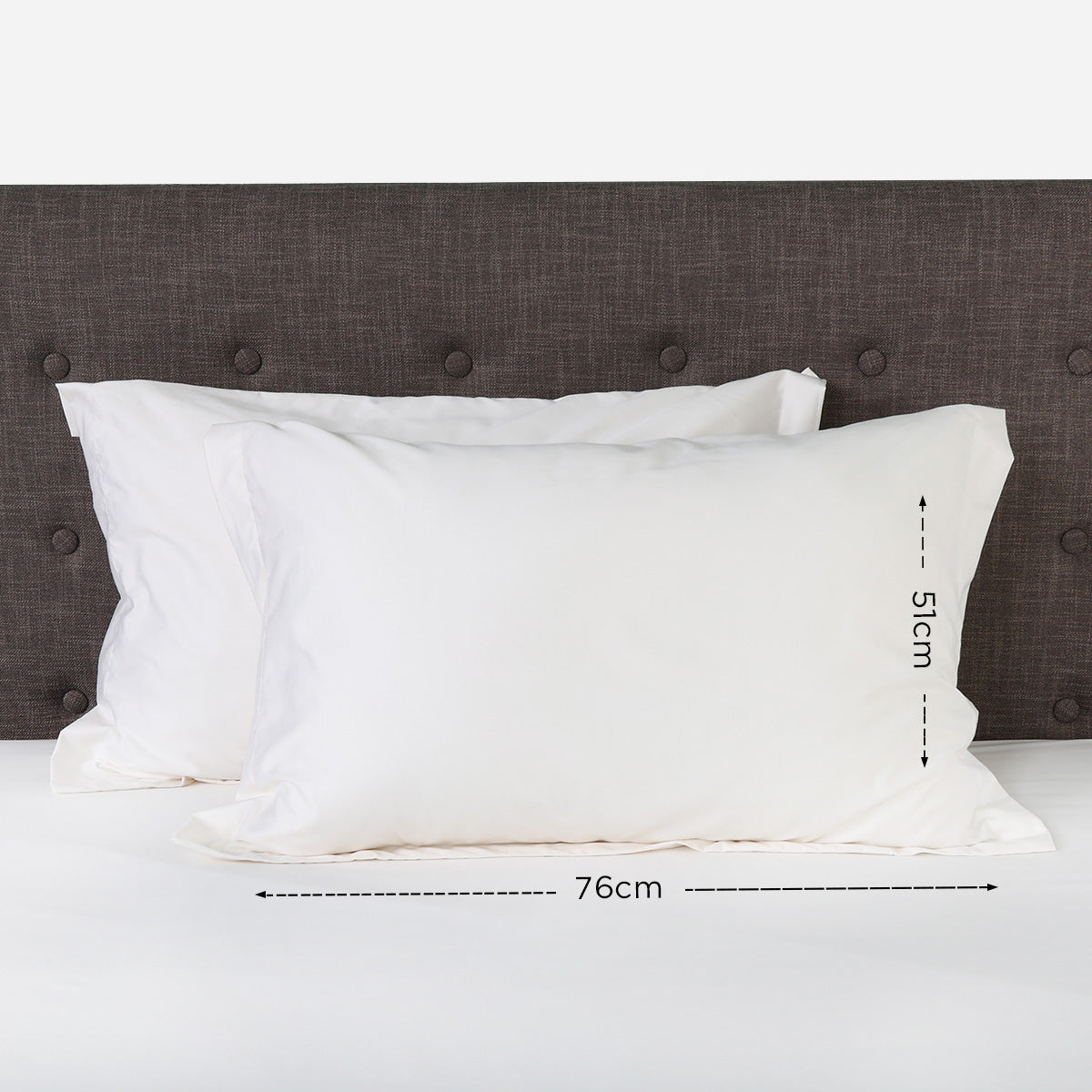 Ultima Linen Green Living Bamboo Pillow Sham  (White) - 20x30in