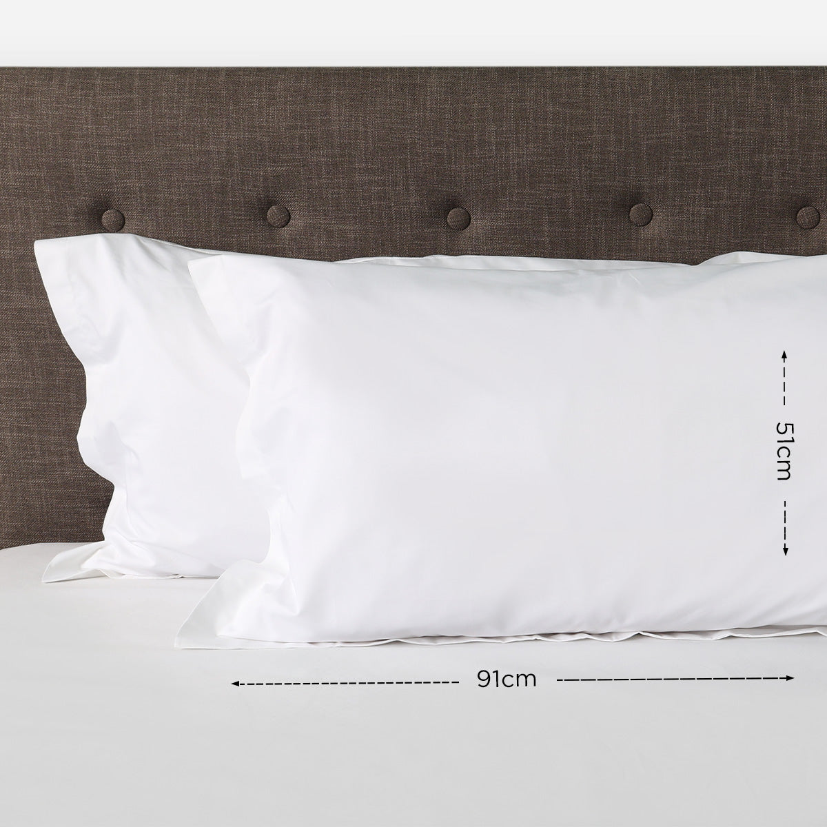 Ultima Linen Green Living Bamboo Pillow Sham (White) - 20x36in