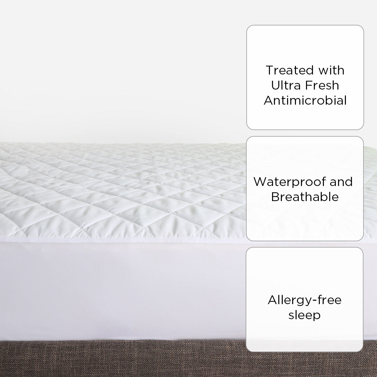 Ultima Linen The Sleep Expert Quilted Mattress Protector (White) - Full
