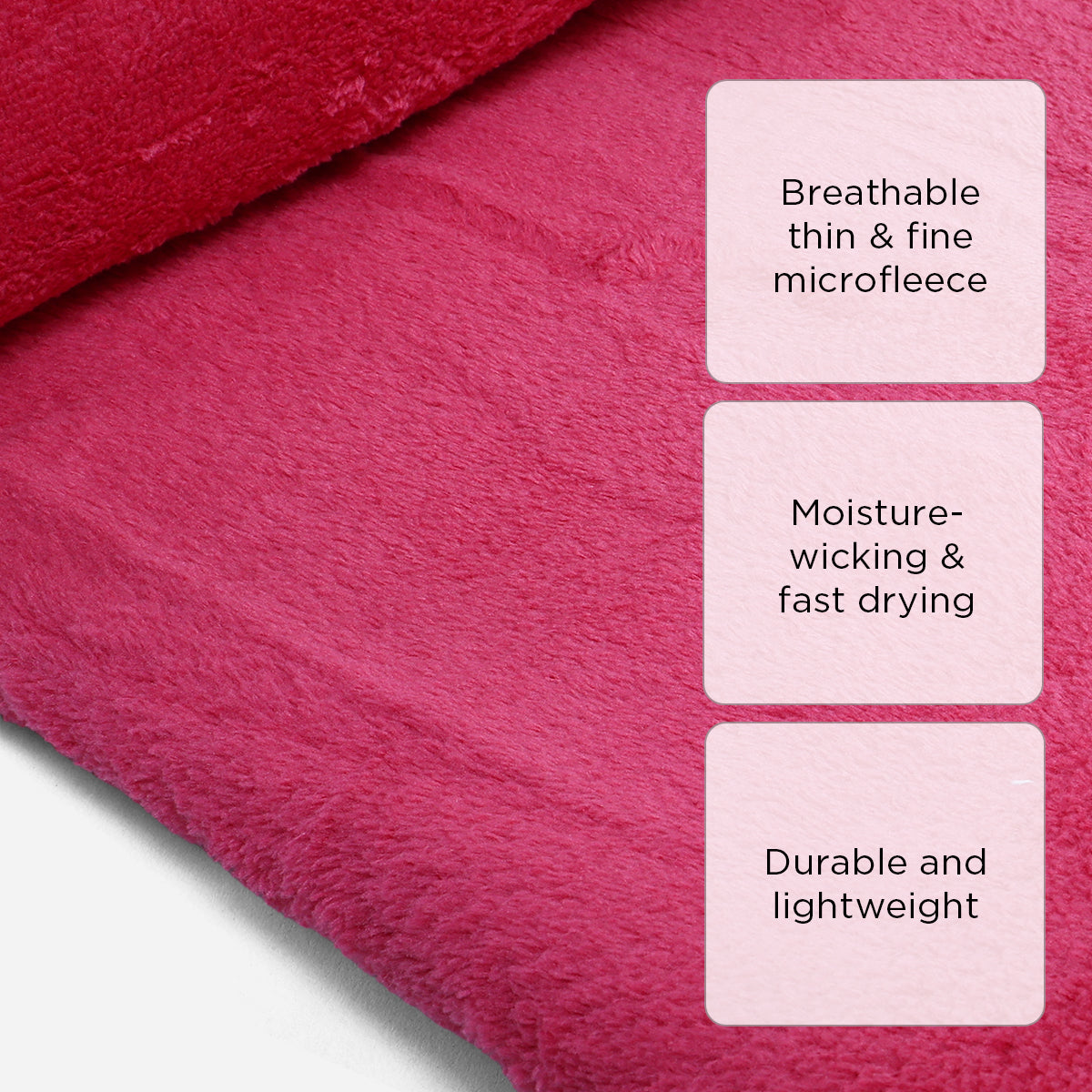 Dream Mate Micro Coral Fleece Blanket (Pink) - 60x80in
