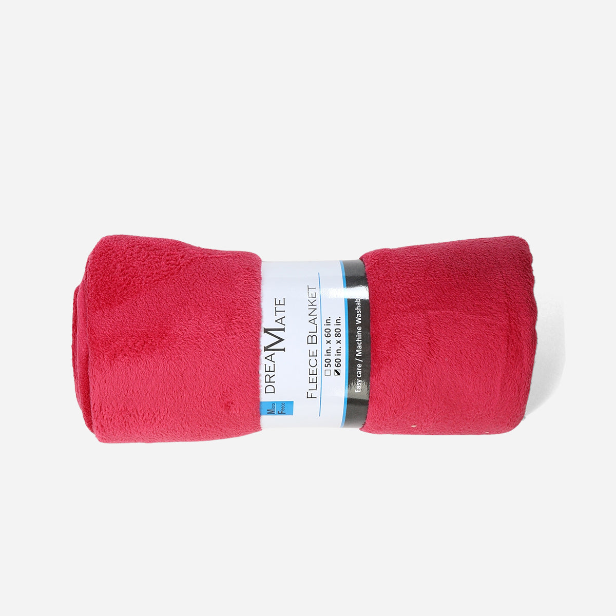 Dream Mate Micro Coral Fleece Blanket (Pink) - 60x80in