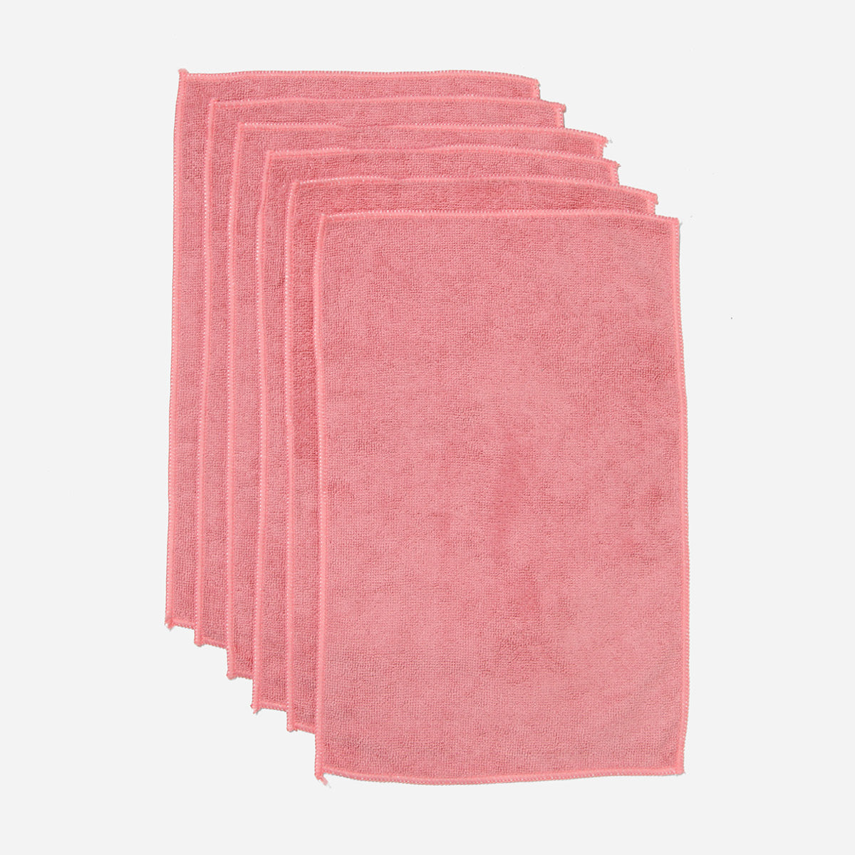 SM Home Set of 6 Microfiber Hand Towels (Bridal Rose) - 12.5x25 inches