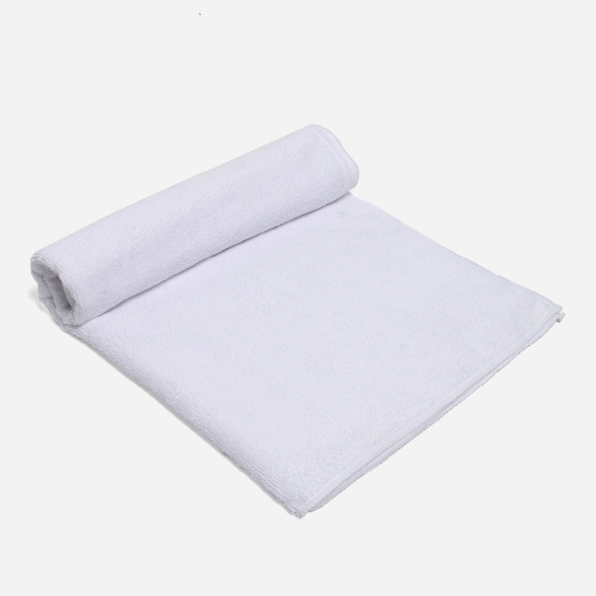 SM Home Microfiber Bath Towel (White) - 24x48in