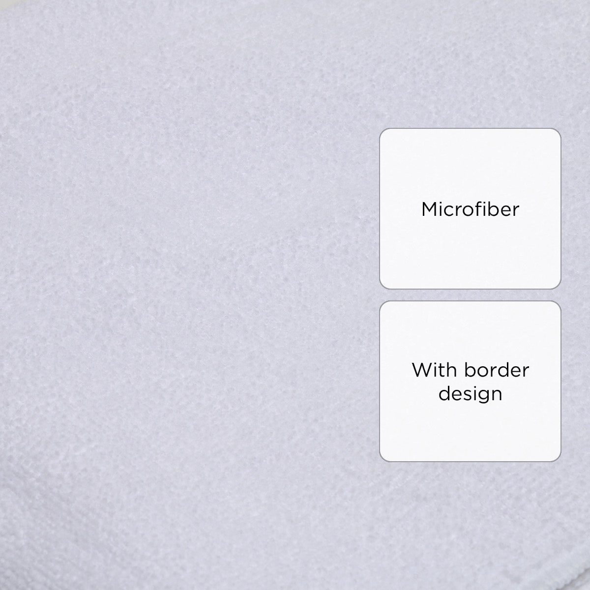 SM Home Microfiber Bath Towel (White) - 24x48in