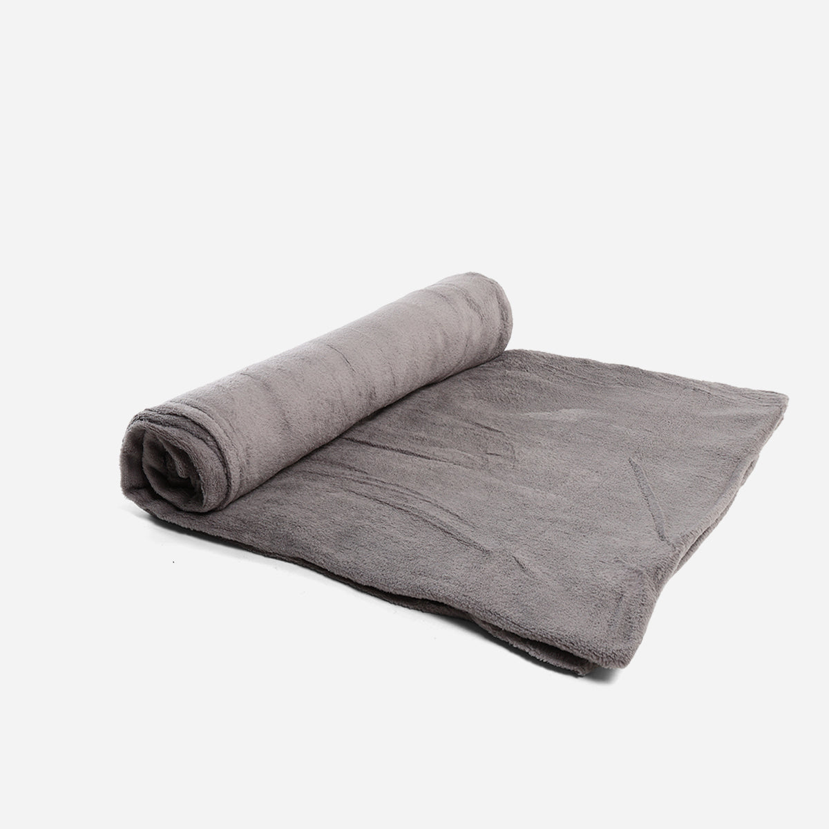 V&E Micro Fleece Blanket (Gray) - 80x90in