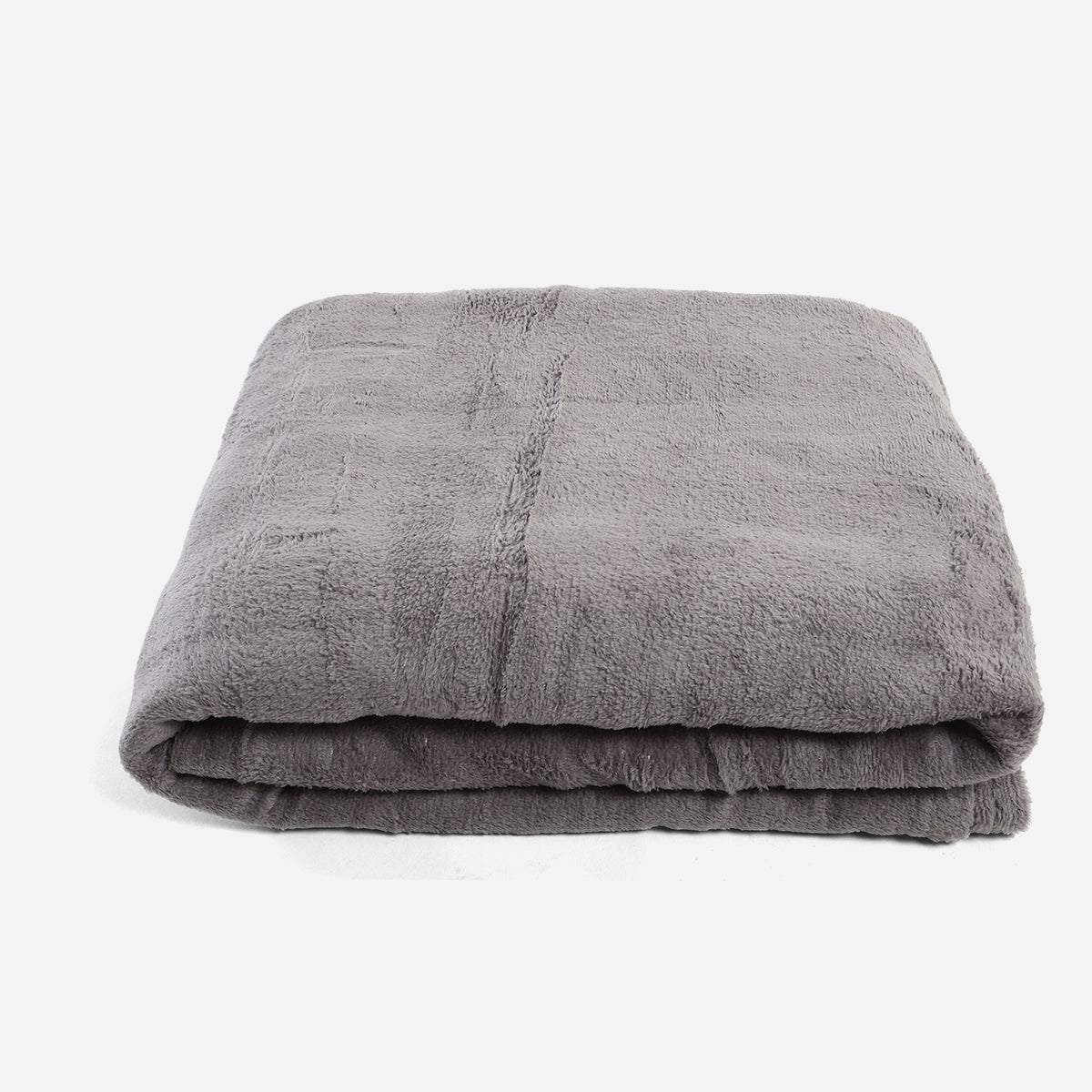 V&E Micro Fleece Blanket (Gray) - 80x90in