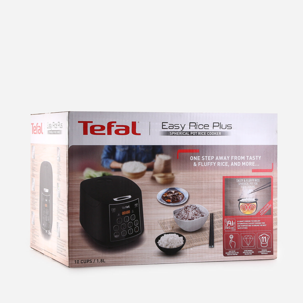 Tefal Easy Rice Plus Cooker RK736B65 (Black) - 10 Cups