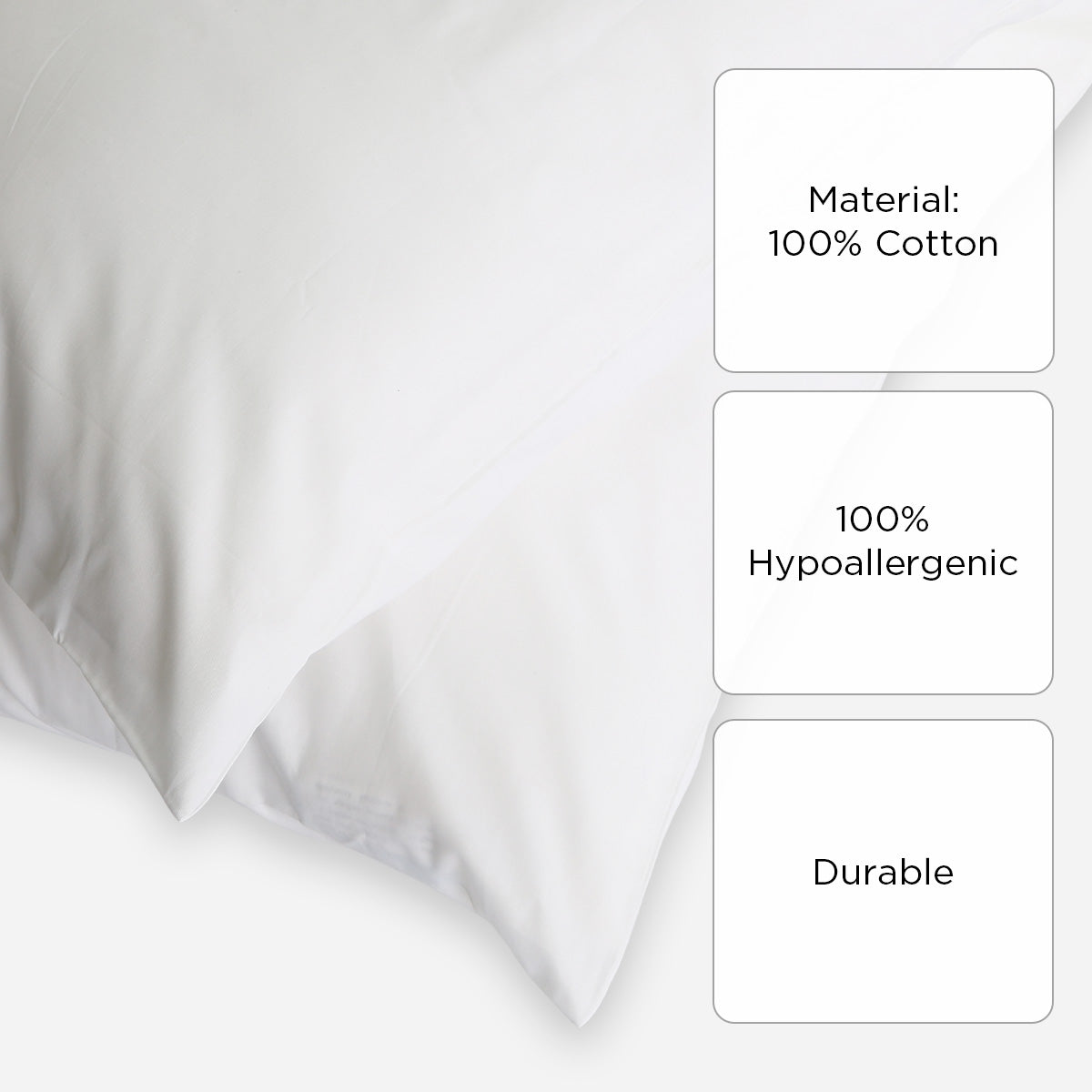 Royal Linens Diamond Collection Pillowcase (White) - King