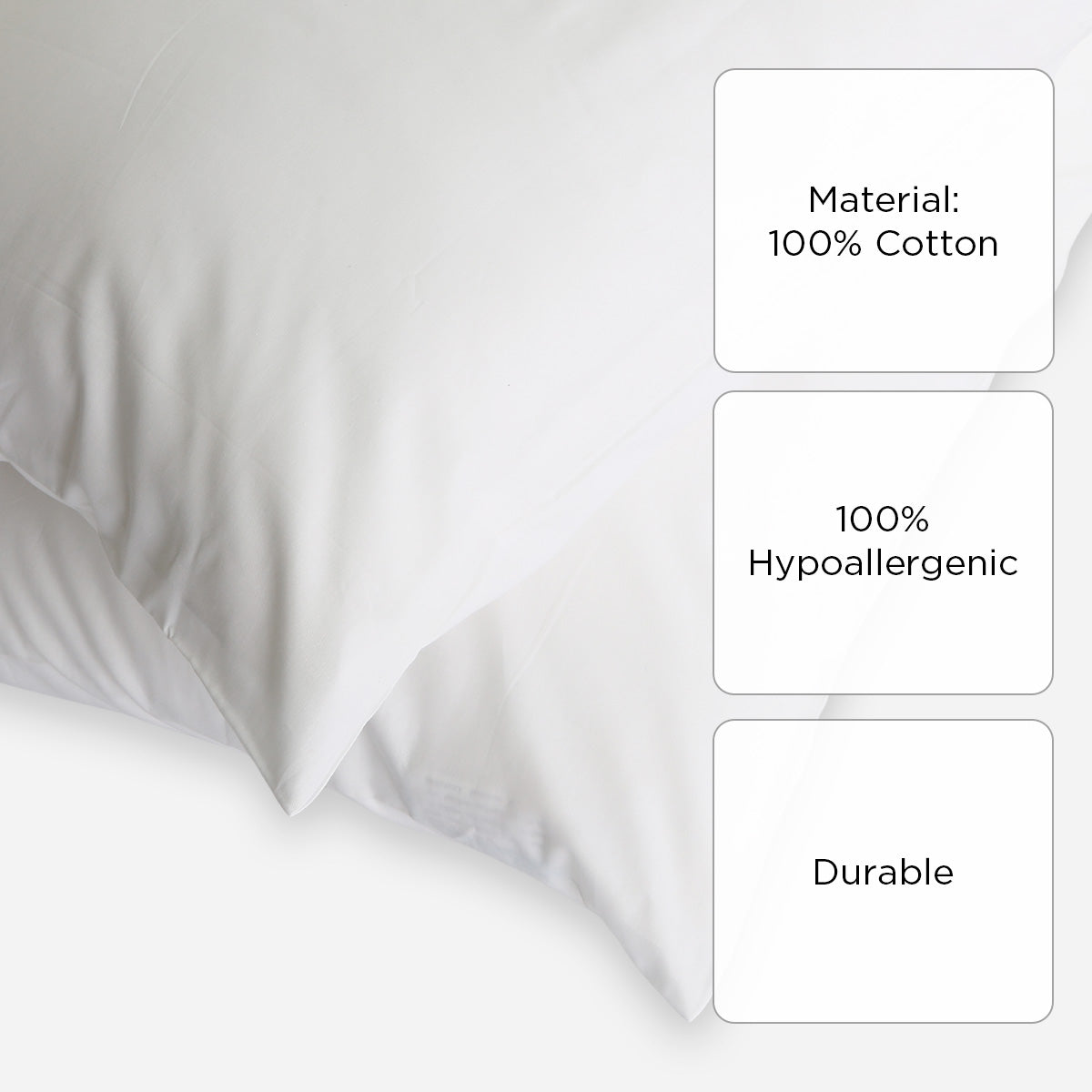 Royal Linens Diamond Collection Pillowcase (White) - Queen