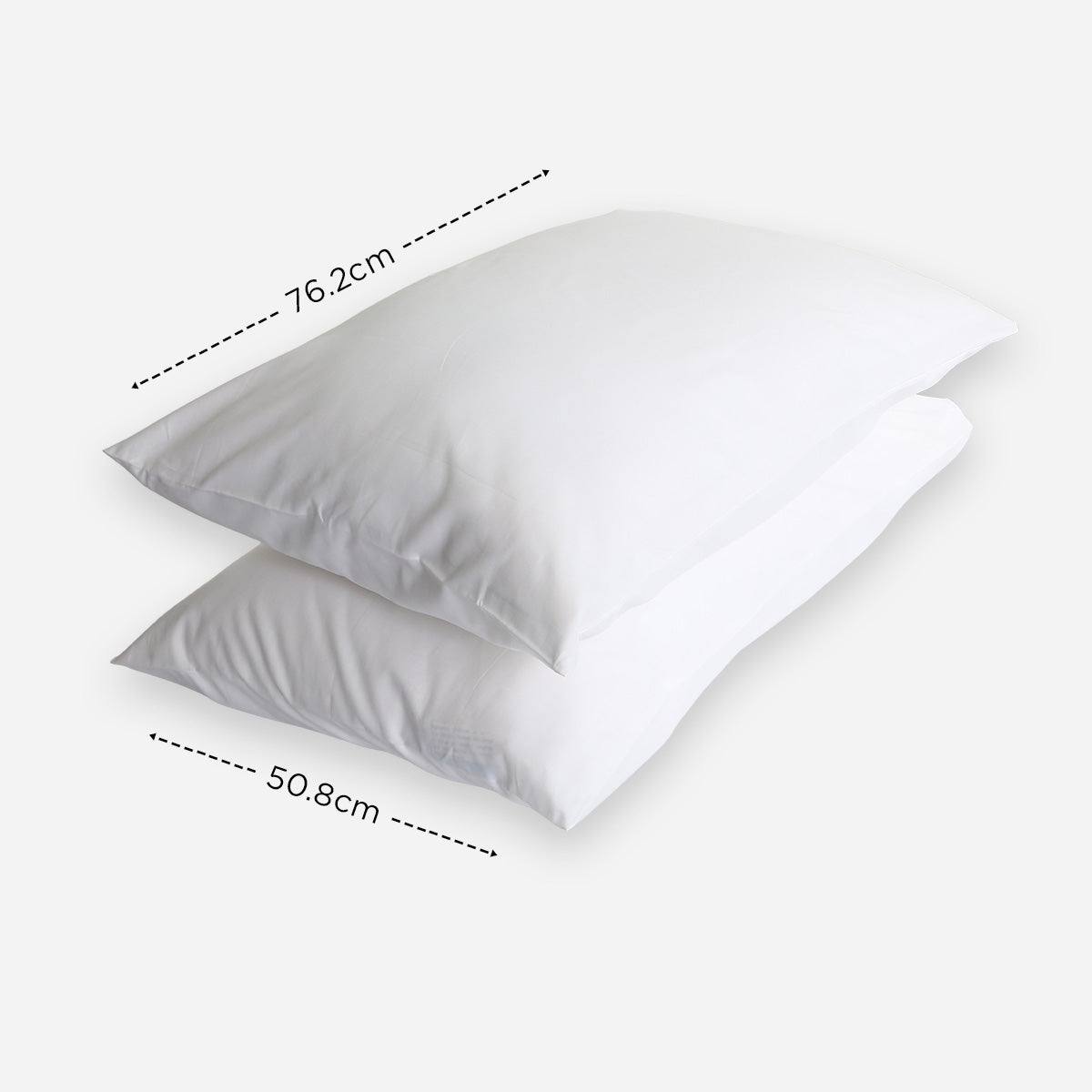 Royal Linens Diamond Collection Pillowcase (White) - Queen