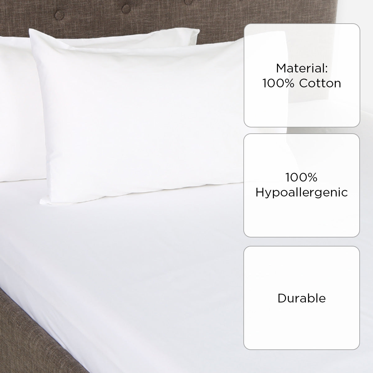 Royal Linens 3-Piece Diamond Collection Bedsheet Set (White) - Full