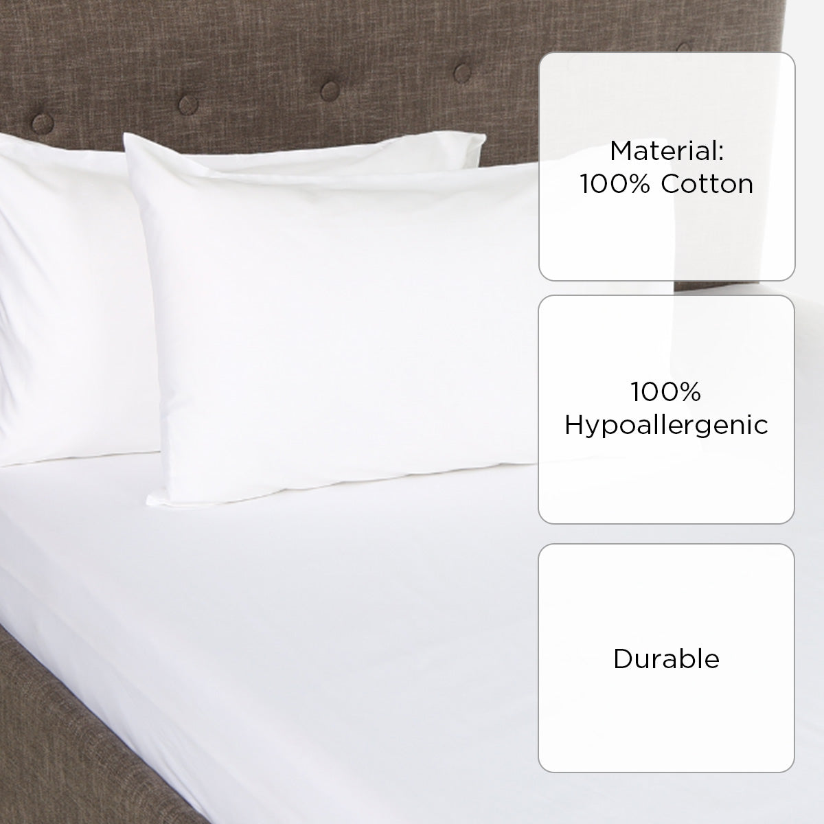 Royal Linens 3-Piece Diamond Collection Bedsheet Set (White) - King