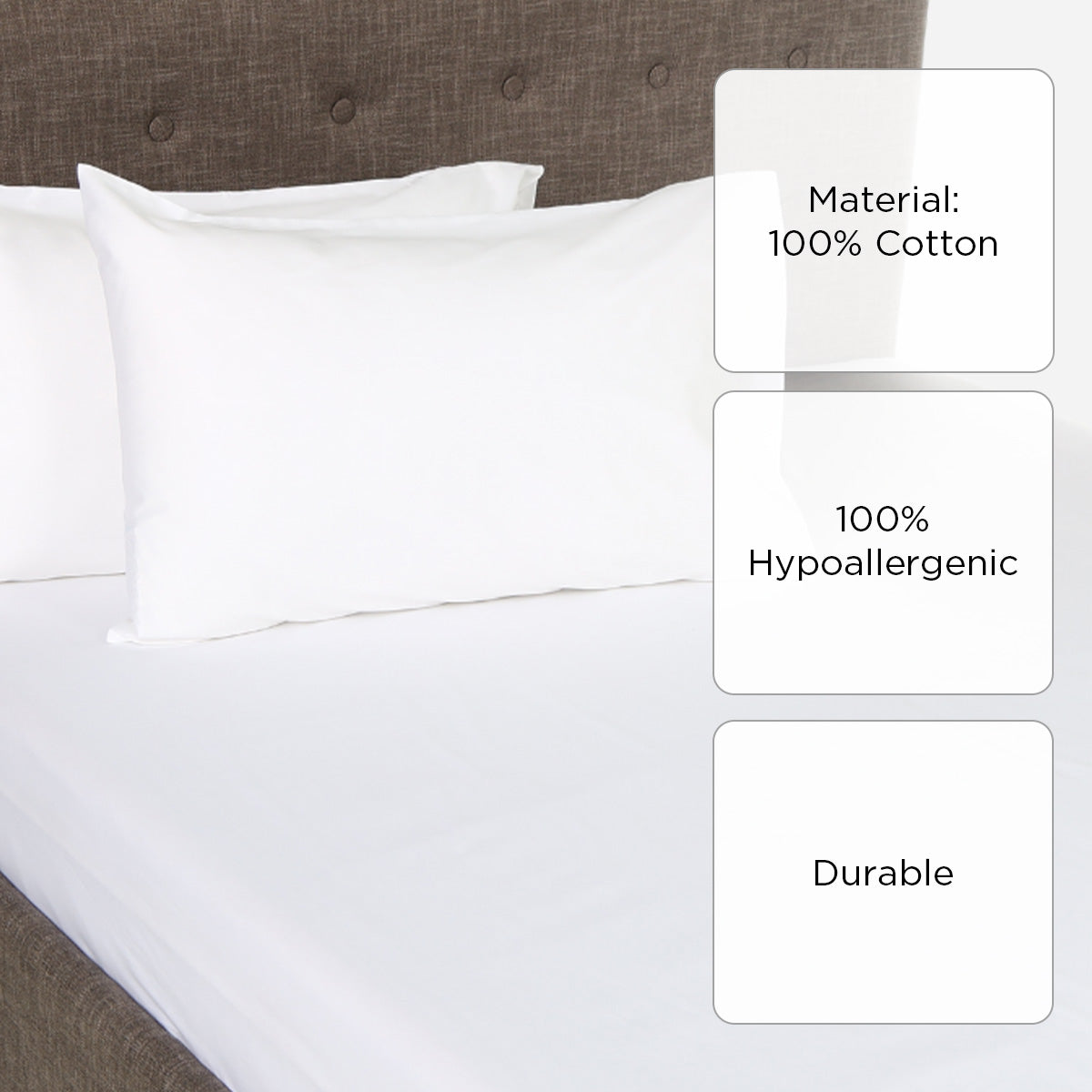Royal Linens 3-Piece Diamond Collection Bedsheet Set (White) - Queen