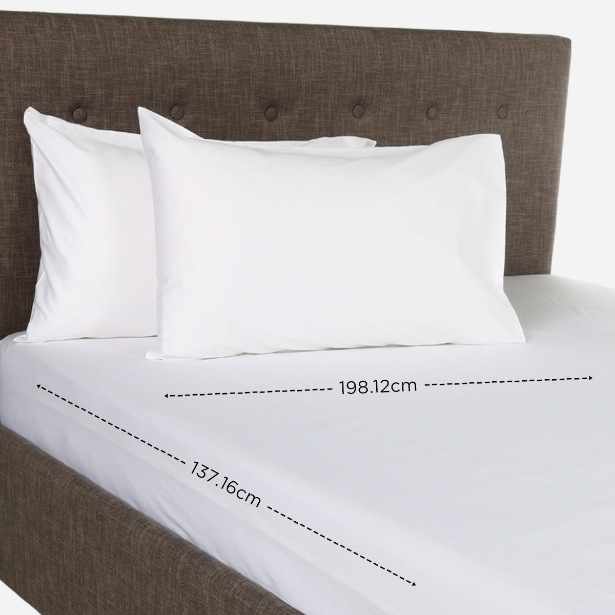 Royal Linens 3-Piece Platinum Collection Bedsheet Set (White) - Full