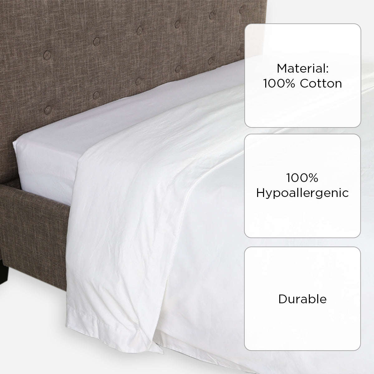 Royal Linens Diamond Collection Duvet Cover (White) - King