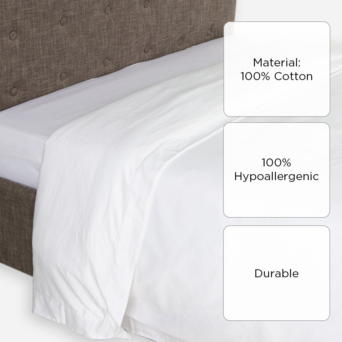 Royal Linens Diamond Collection Duvet Cover (White) - Queen