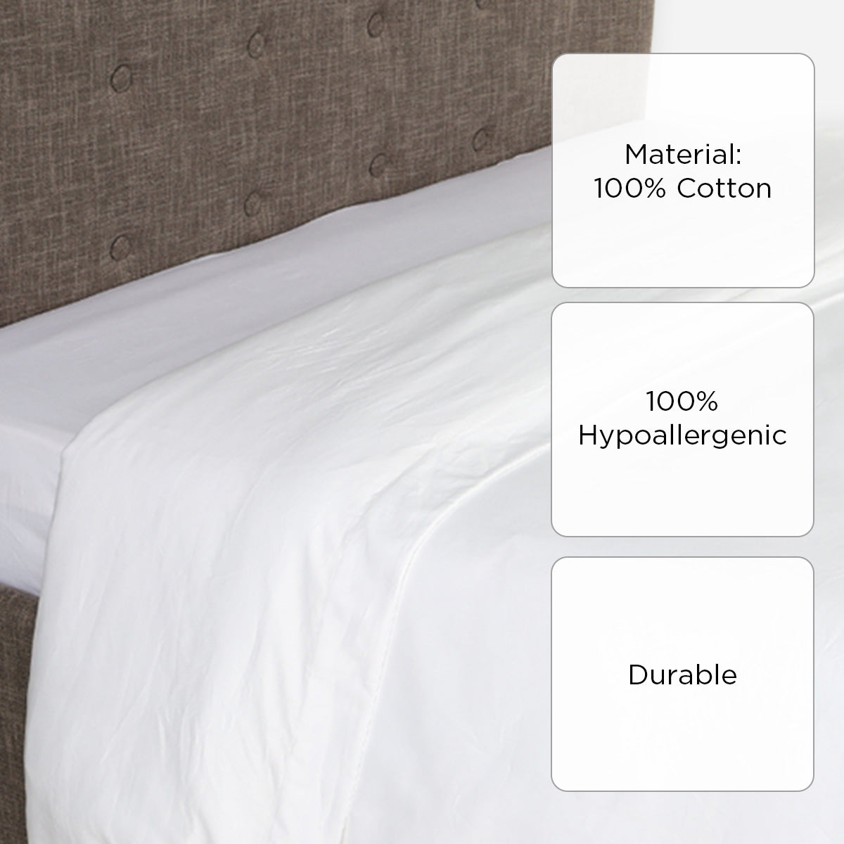 Royal Linens Diamond Collection Duvet Cover (White) - Twin