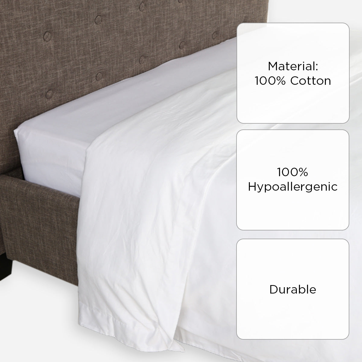 Royal Linens Platinum Collection Duvet Cover (White) - Full