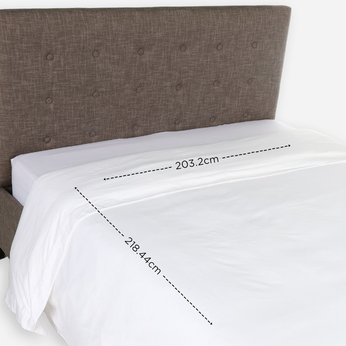 Royal Linens Platinum Collection Duvet Cover (White) - Full