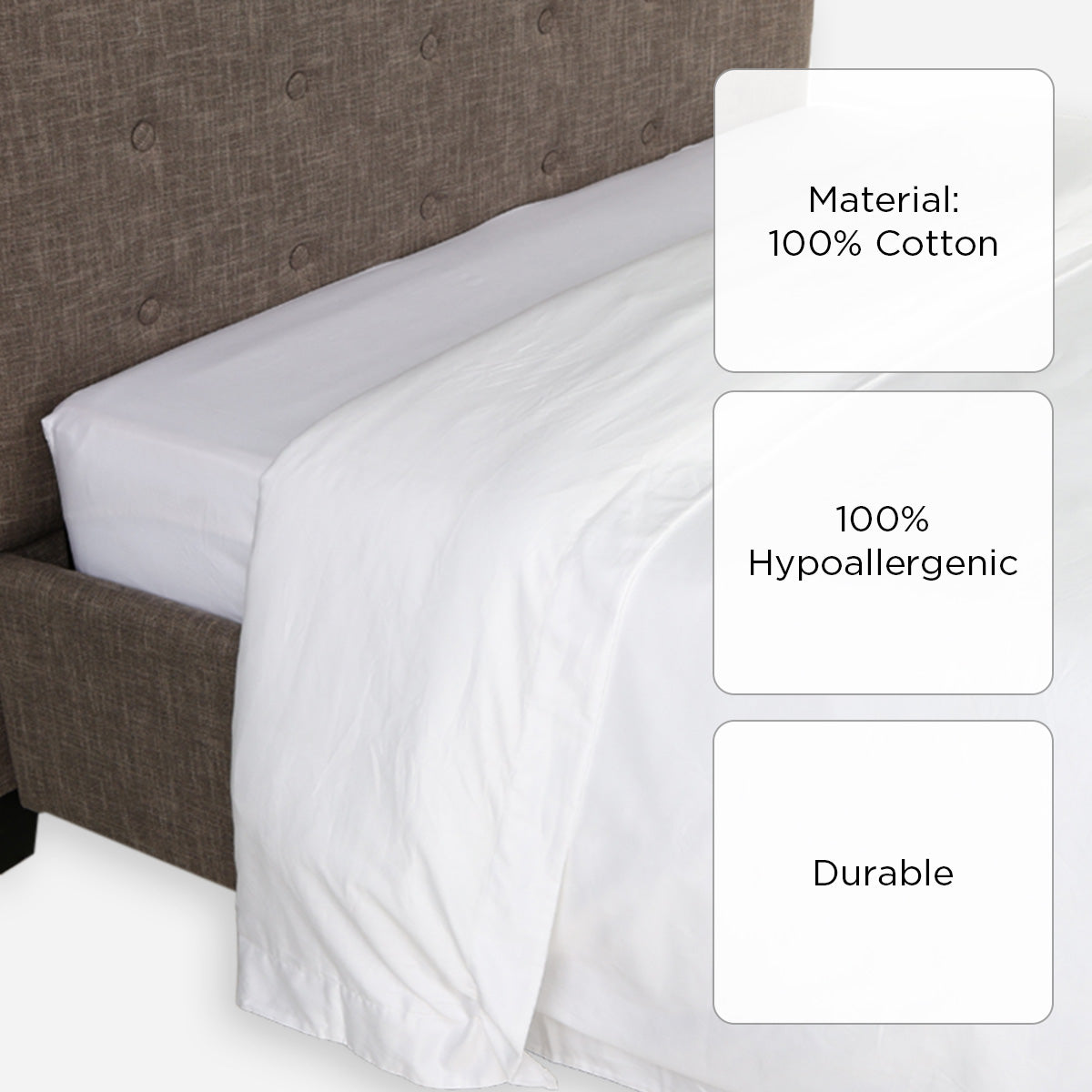 Royal Linens Platinum Collection Duvet Cover (White) - King