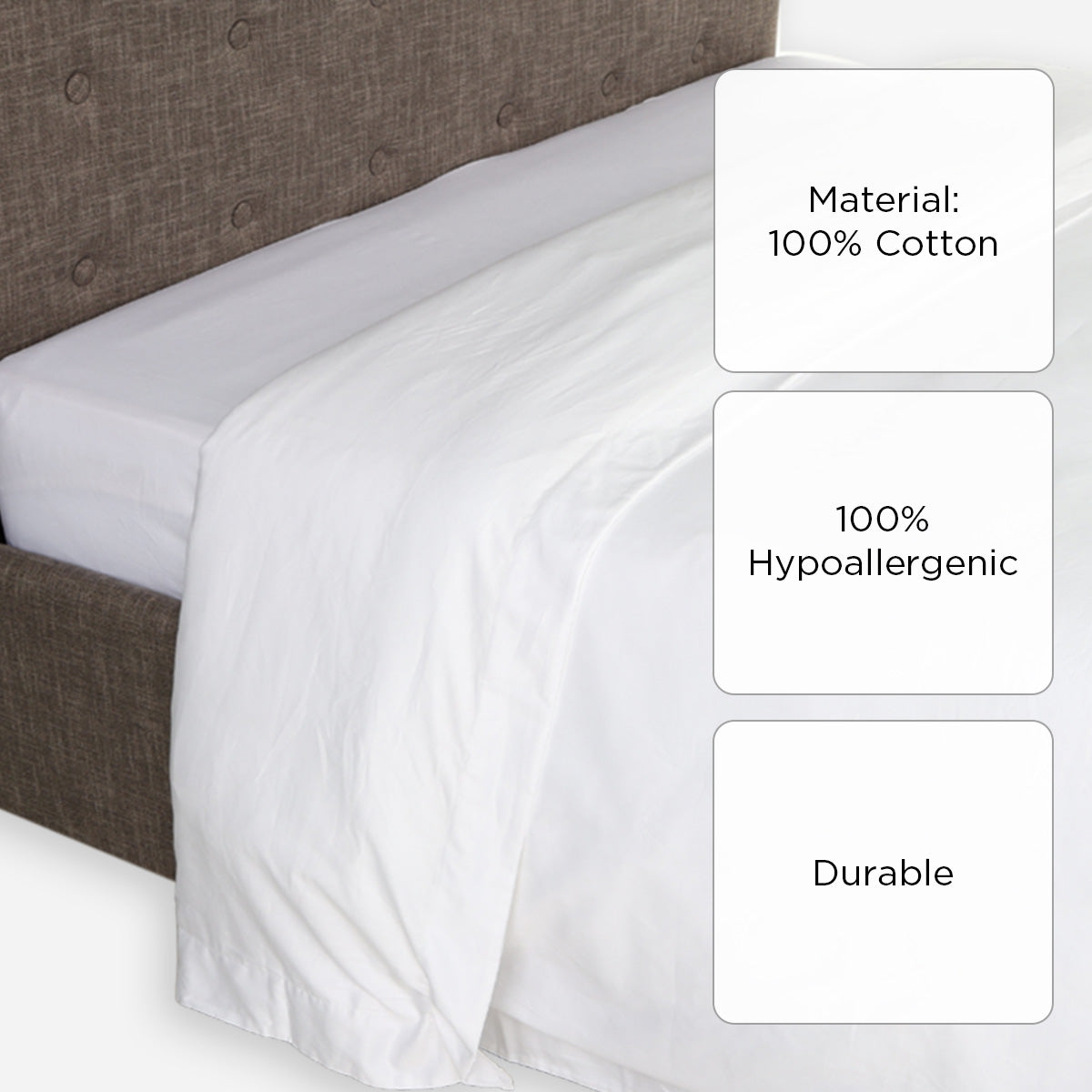 Royal Linens Platinum Collection Duvet Cover (White) - Queen