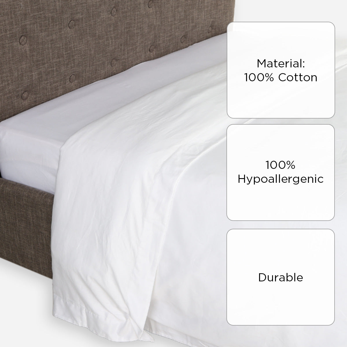 Royal Linens Platinum Collection Duvet Cover (White) - Twin