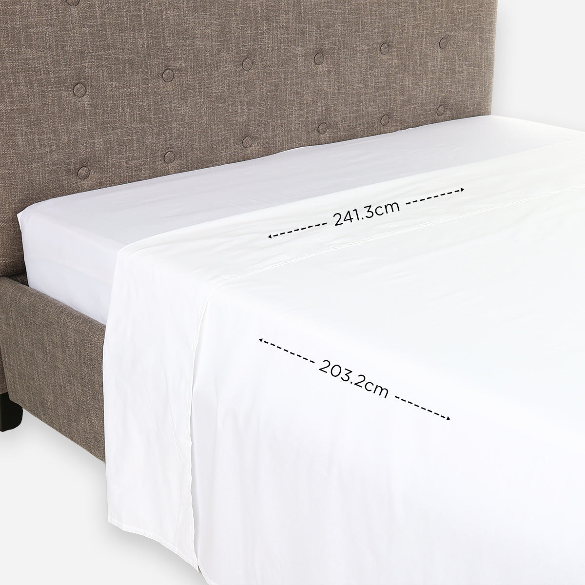 Royal Linens Platinum Collection Flat Sheet (White) - Full