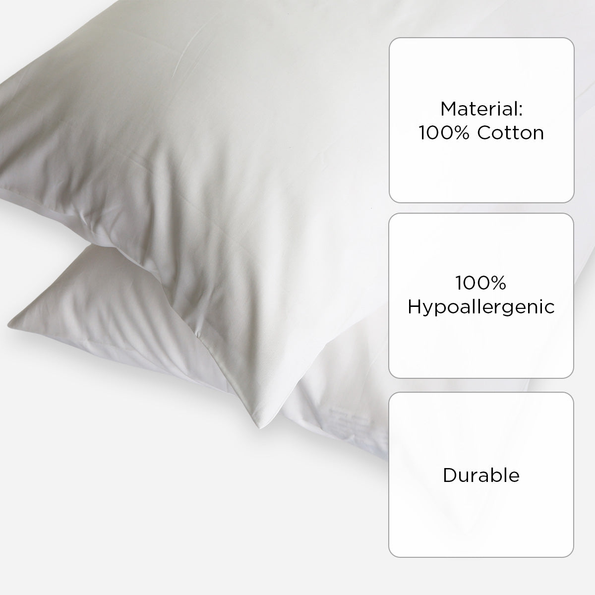 Royal Linens Platinum Collection Pillowcase (White) - King