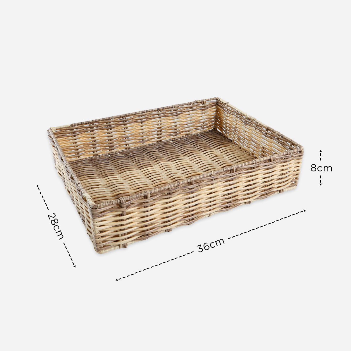 Robert Green Asper Tray Basket (Natural) - Big