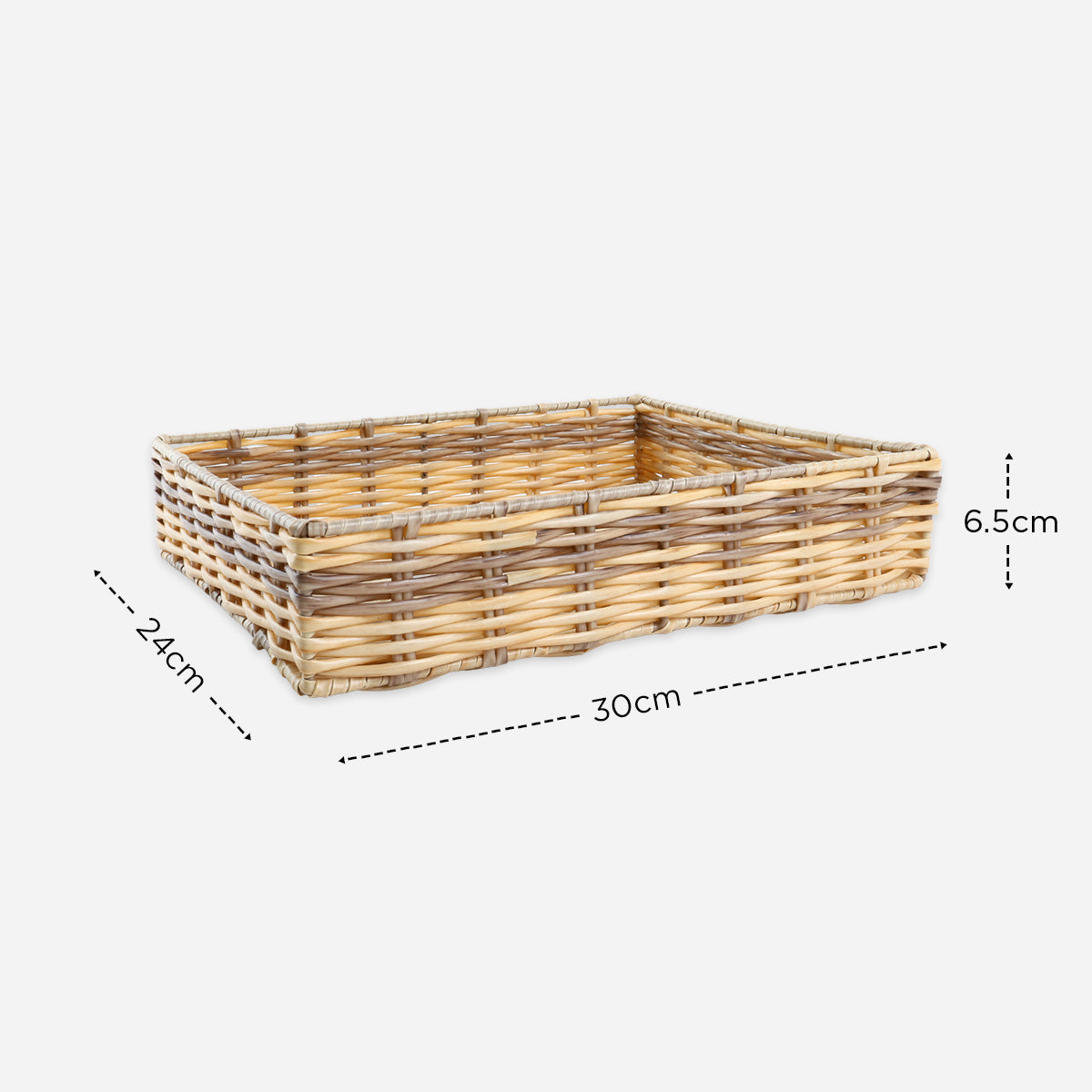 Robert Green Asper Tray Basket (Natural) - Medium
