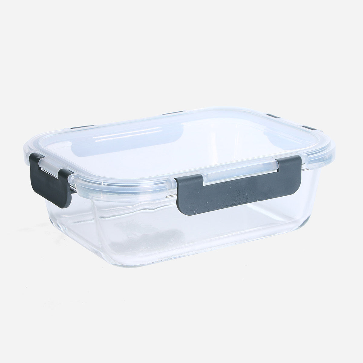 Hosh Rectangular Glass Food Container With PP Lid - 1040ml