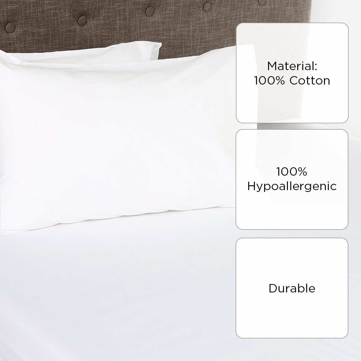 Royal Linens 3-Piece Gold Collection Bedsheet Set (White) - King