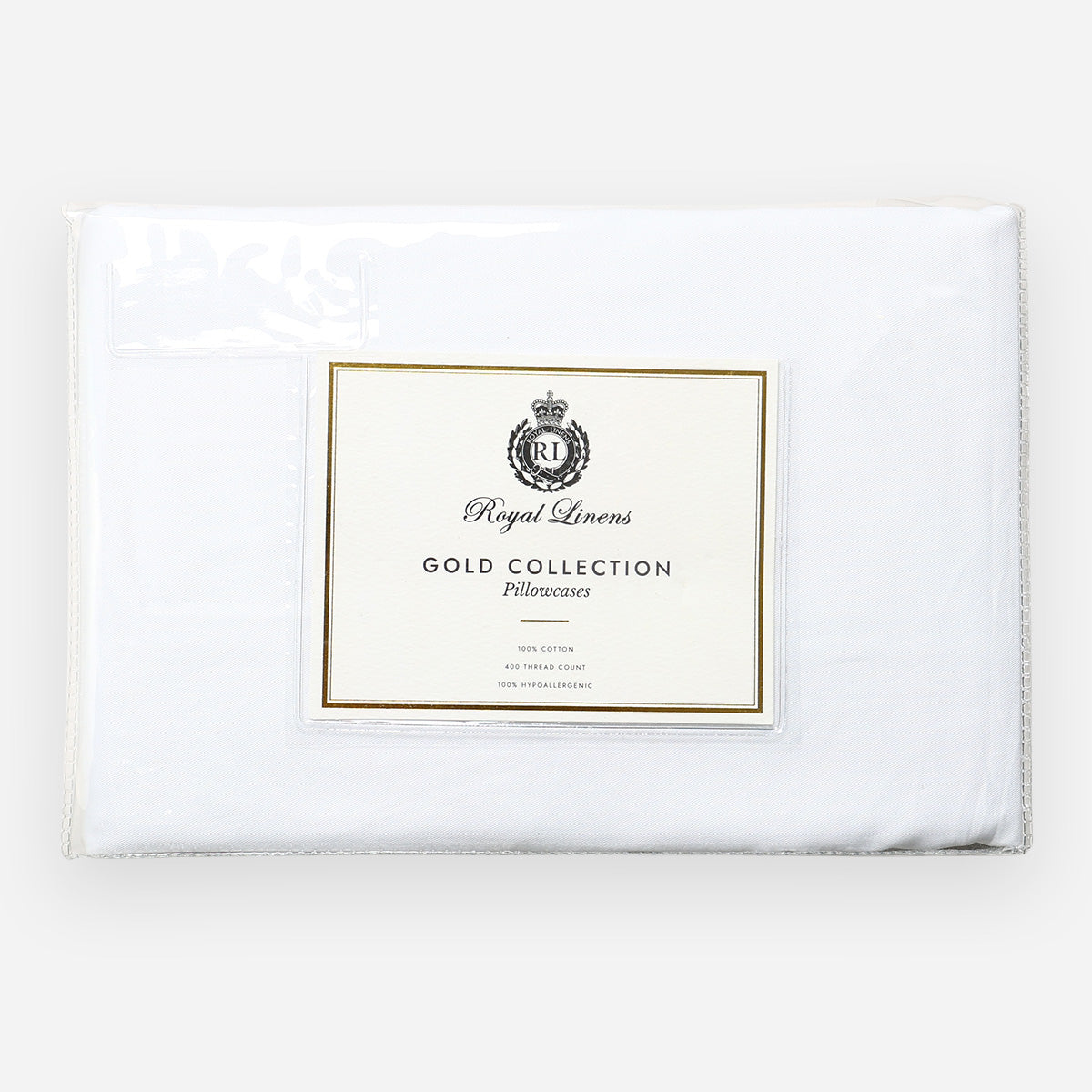 Royal Linens Gold Collection Pillowcase (White) - 20x30in.