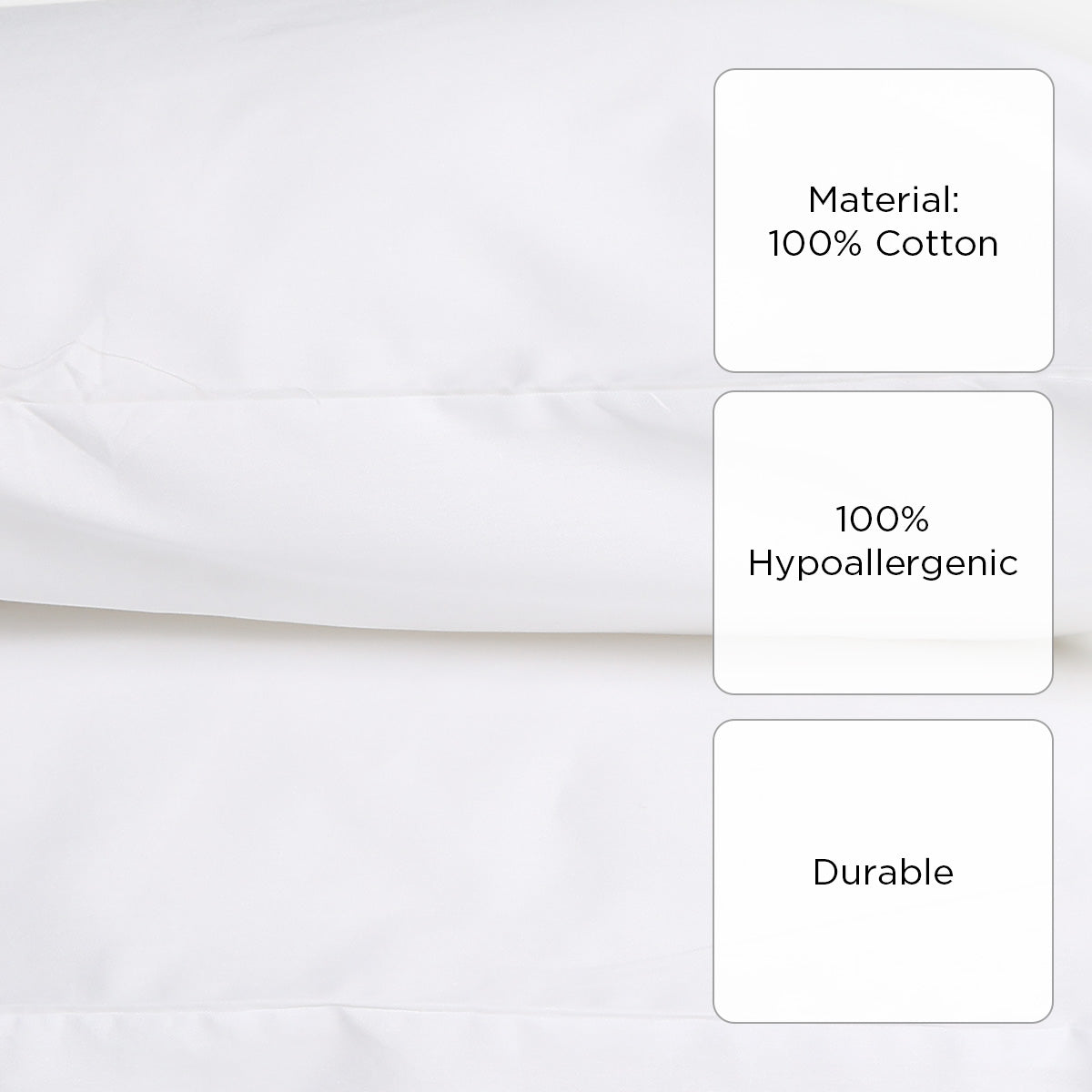 Royal Linens Gold Collection Pillowcase (White) - 20x35in.